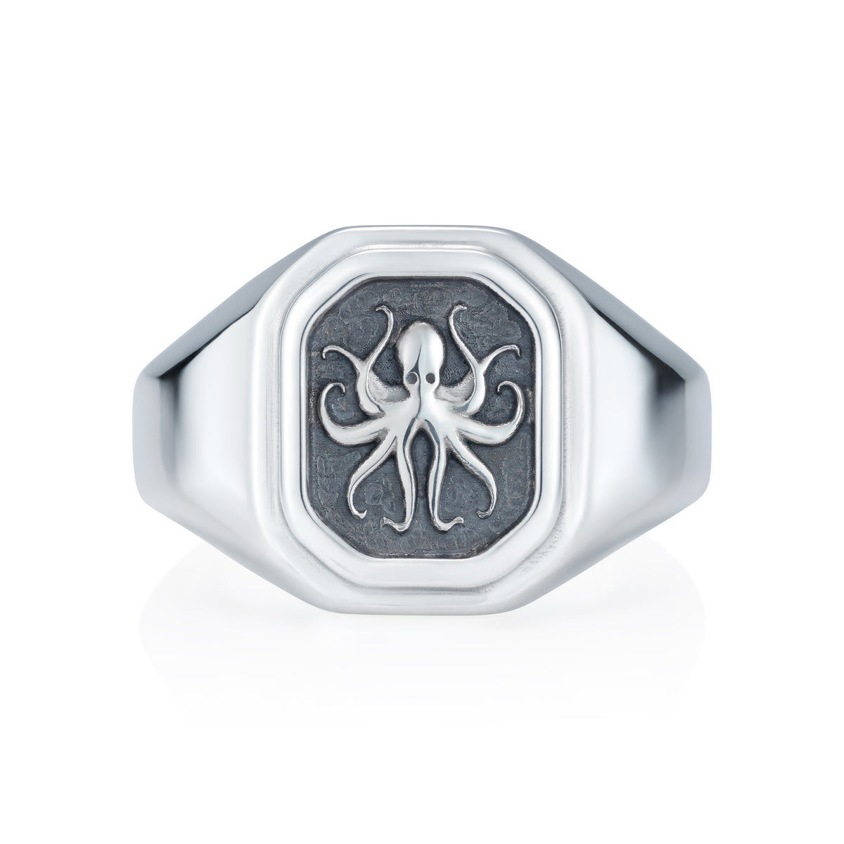 Squid Signet Ring - front view