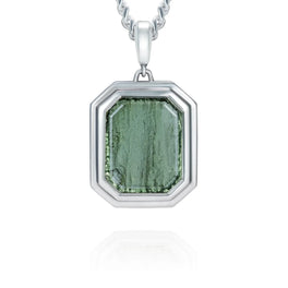 Faceted Moldavite Pendant