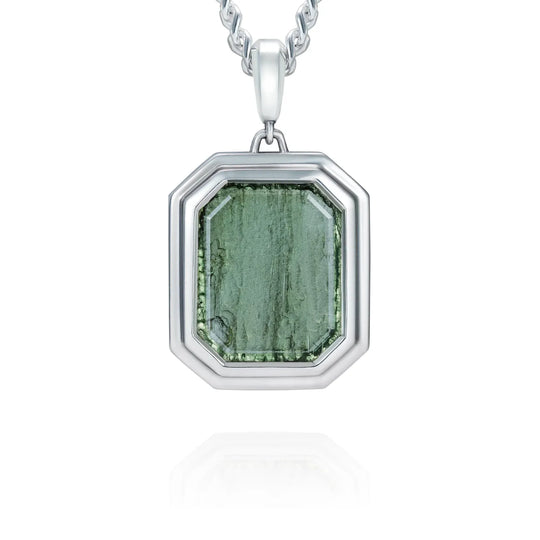 Faceted Moldavite Pendant